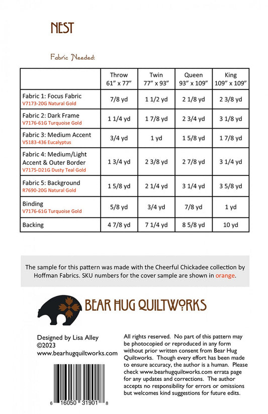 Nest # BHQ-259 - Special Order