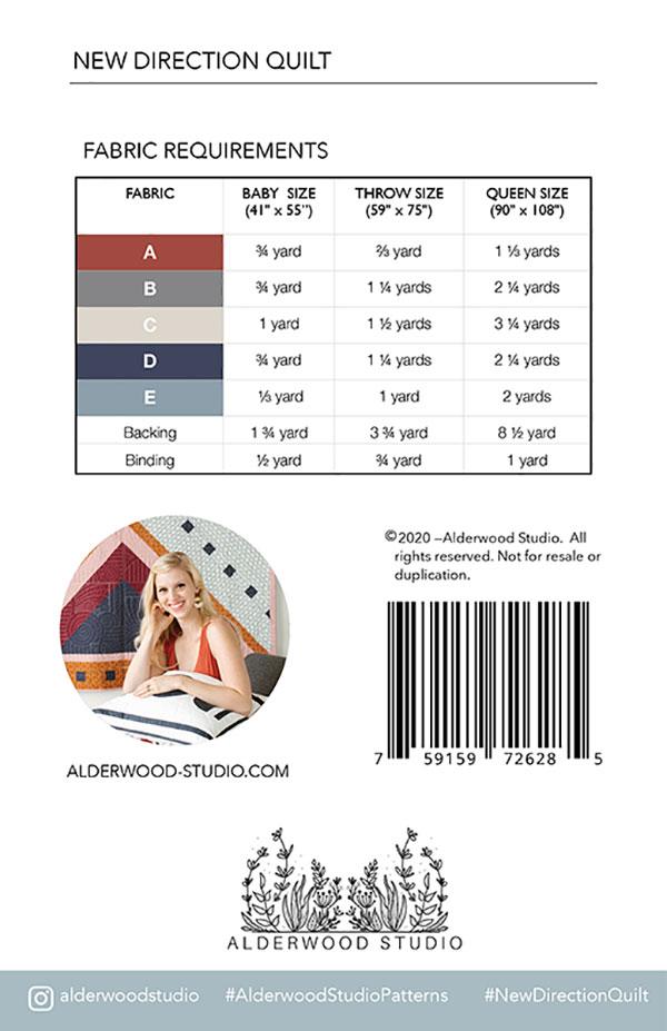 New Direction Quilt Kit by Alderwood Studios featuring Art Gallery Pure Solids