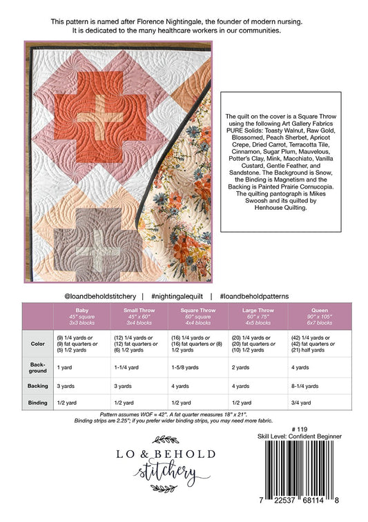 Nightingale Quilt Pattern by Lo & Behold Stitchery