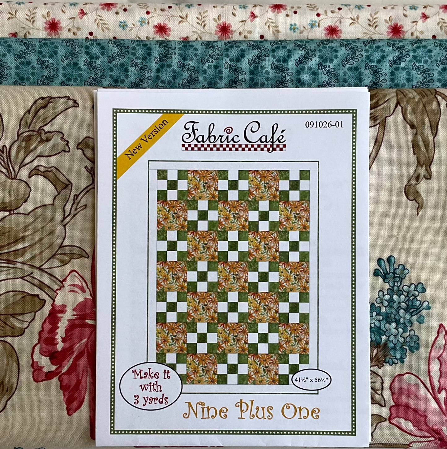 Nine Plus One Quilt Kit featuring Lighthouse by Laundry Basket Quilts - 3 Yard Quilt Kit