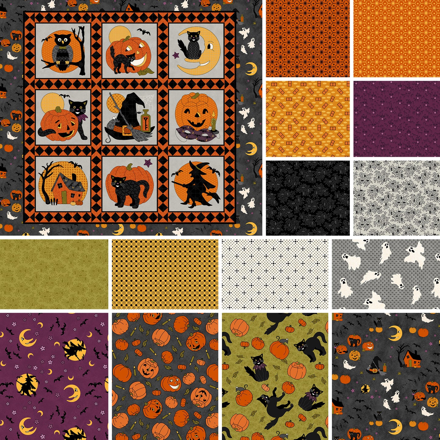 No Tricks, Just Treats by Hannah West - Bundles (panel purchased separately)