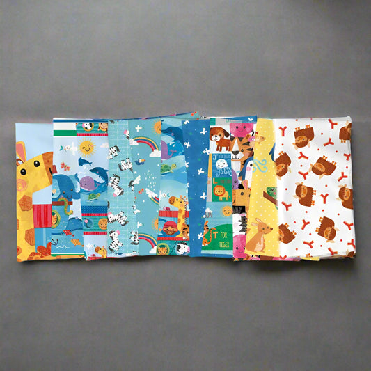Noah and Friends by Lindsey Sagar : Book Panel Quilt Kit