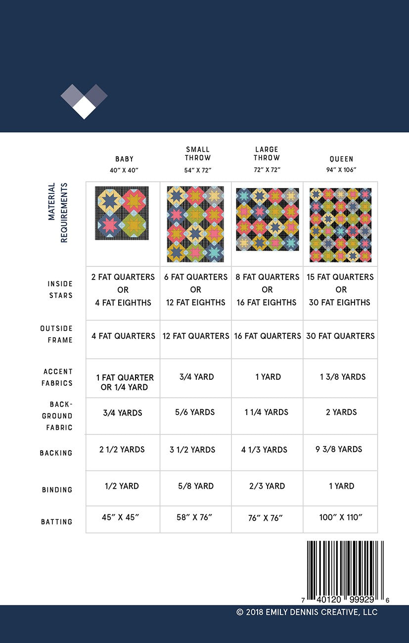 North Star Quilt Pattern by Quilty Love