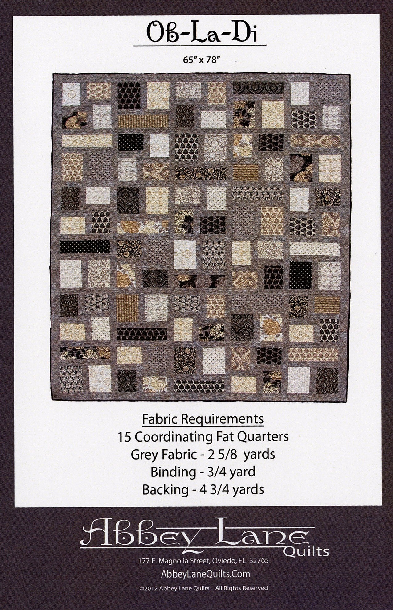 Ob-La-Di Quilt Pattern by Abbey Lane Quilts 