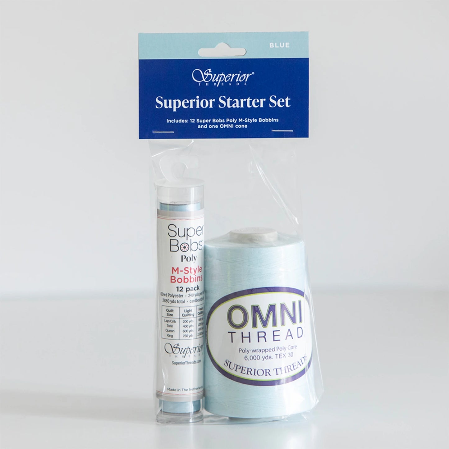 Omni and M-Style Super Bob Starter Set Blue # 134-SET-BLU - Special Order