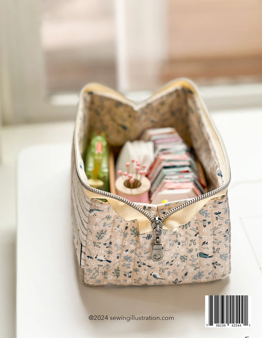 Open Up Box Pouch Pattern by Minki Kim - Special Order