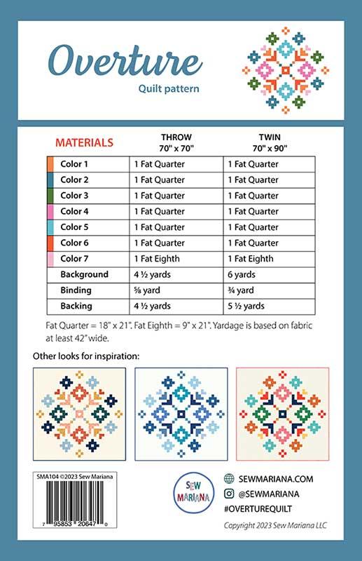 Overture Quilt Pattern