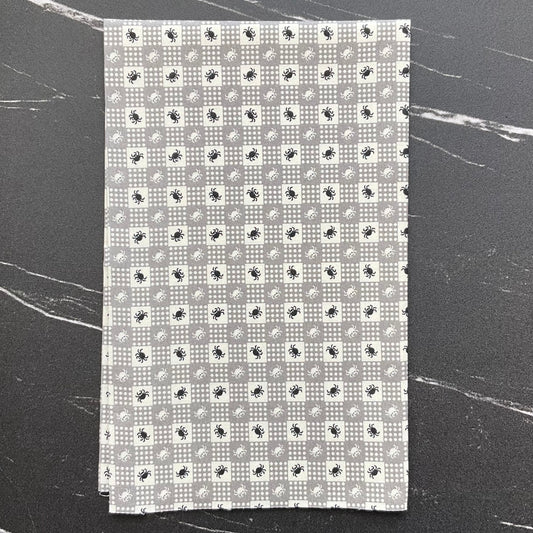 Owl O Ween by Urban Chiks - Spider Gingham Fog 31194 18