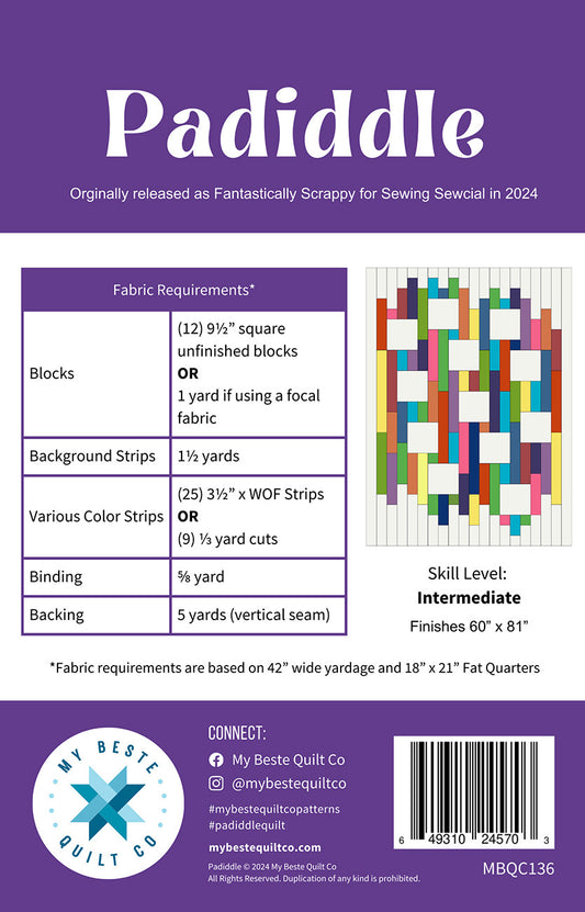 Padiddle Quilt Pattern by My Beste Quilt Co.