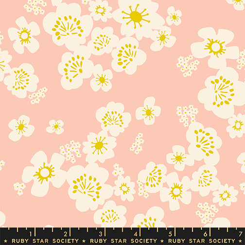 Paper Cuts 2 Specialty Fabric by Rashida Coleman-Hale : Hana Double Gauze Peach Blossom RS1128 12DG (Estimated Arrival January 2026)