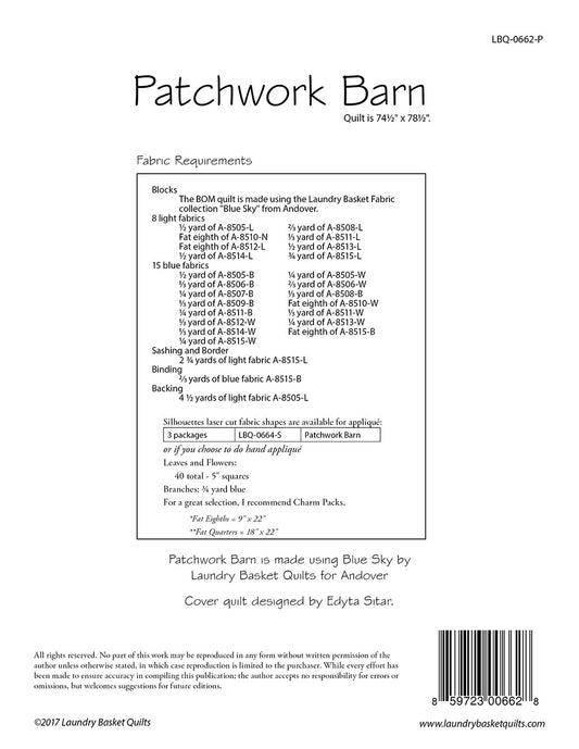 Patchwork Barn # LBQ-0662-P - Special Order