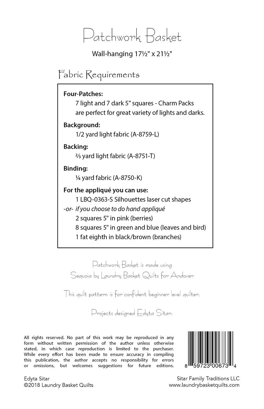 Patchwork BasketQuilt Pattern by Laundry Basket Quilts