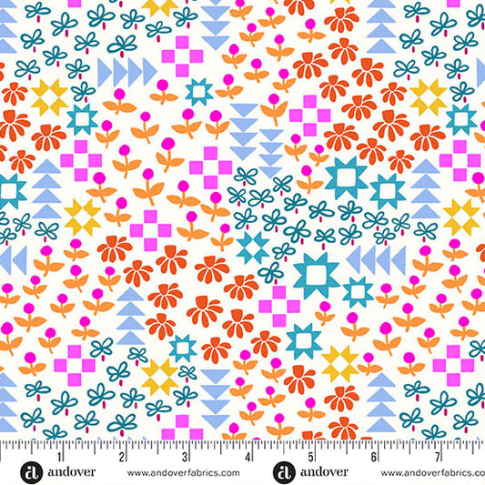 Patchwork and Petals by KP Creates : Patchwork and Petals Vanilla A-10614-L