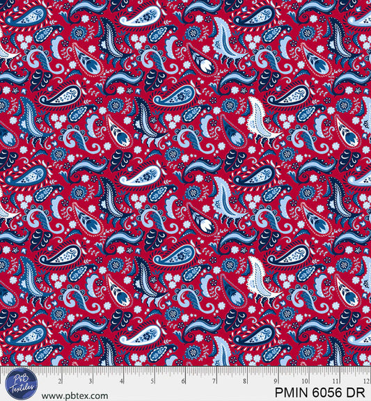 Patriotic Minis by P&B Textiles : PMIN 6056 DR