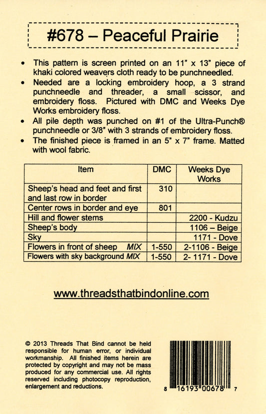 Peaceful Prairie # TTB678 - Special Order