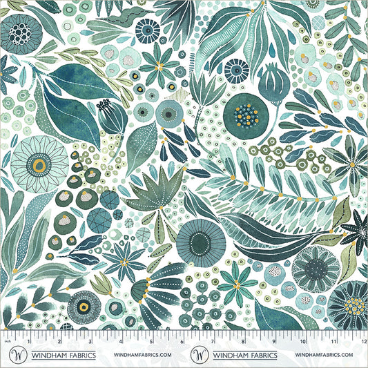 Pebble & Posy by Essoldo Design : Wild Woodland Jade 55787DM-1