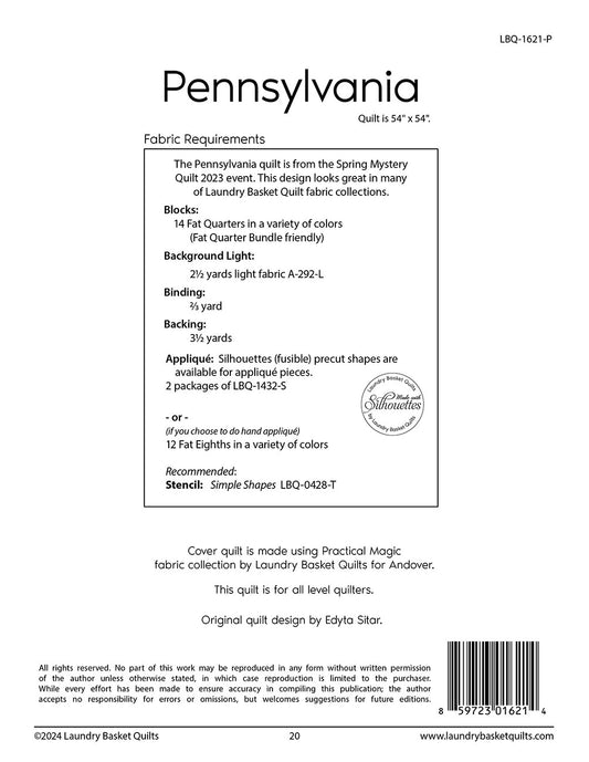Pennsylvania # LBQ-1621-P - Special Order