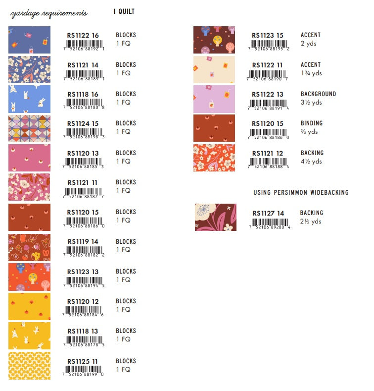 Persimmon by Rashida Coleman-Hale : Hello Dolly Quilt Kit