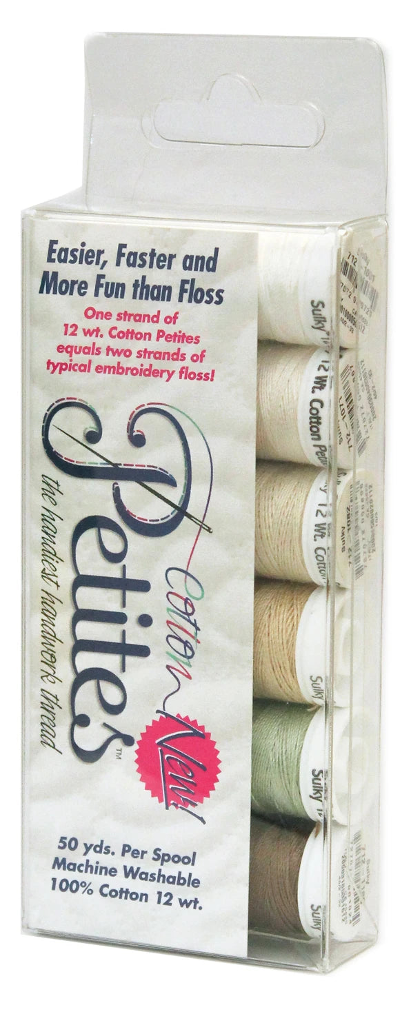 Petites 12wt Cotton Thread 6 Pack Neutrals # 712-06 - Special Order