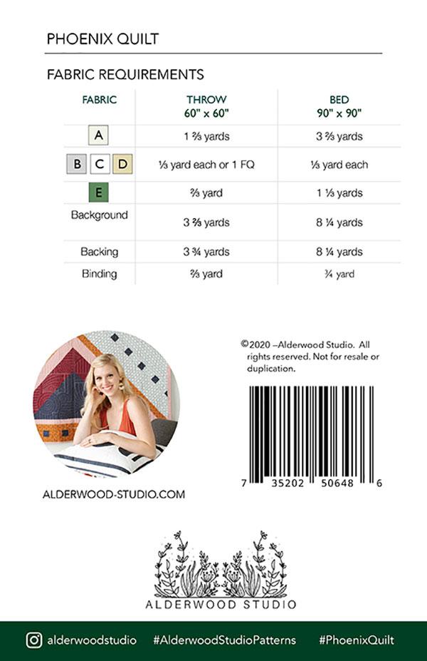 Phoenix Quilt Kit by Alderwood Studios featuring Art Gallery Pure Solids