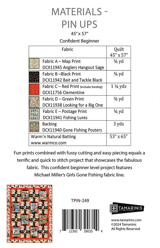 Pin Ups Quilt Pattern by Tamarinis