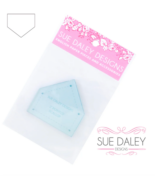 Pointed Scallop Papers and Acrylic Templates - Special Order - Multiple Sizes