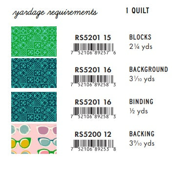 Poolside Too by Ruby Star Society : Club Soda Quilt Kit