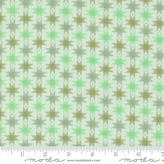 Popcorn by Elizabeth Hartman - Ribbon Stars Aqua 51281 17