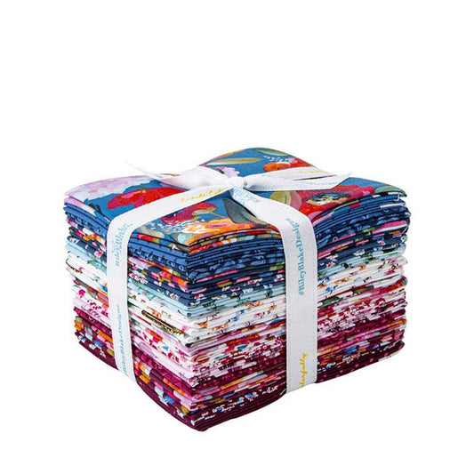 Poppies & Plumes by Lila Tueller : Fat Quarter Bundle