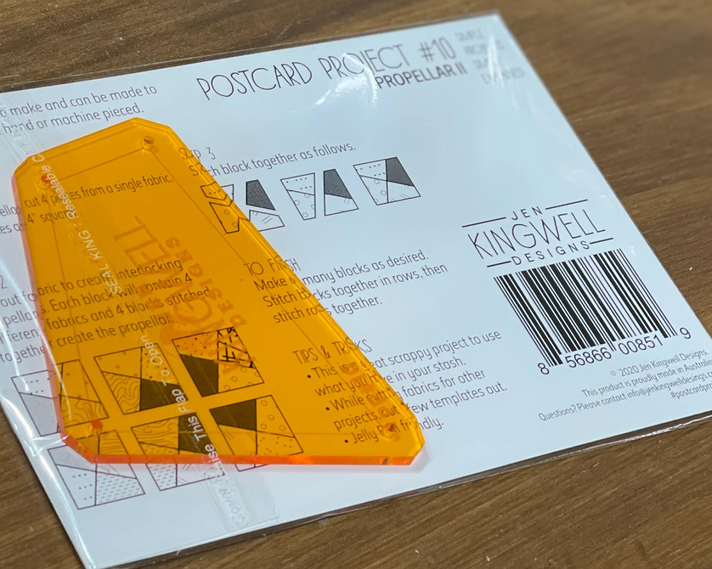 Postcard Project No 10 - Propellar II by Jen Kingwell Designs - Special Order