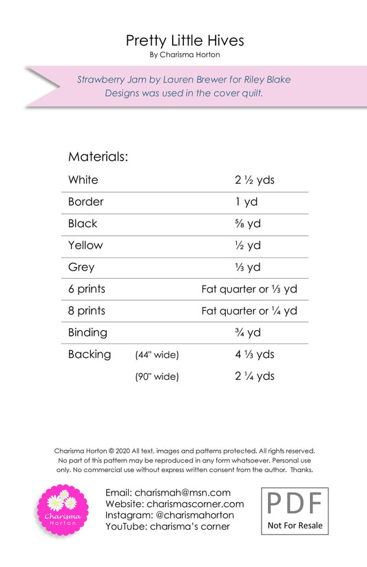 Pretty Little Hives Quilt Pattern