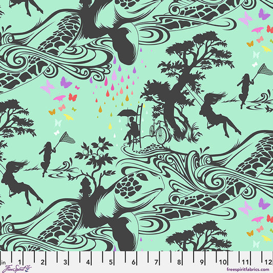 Prince Charming Déjà Vu by Tula Pink : Turtle Bay Sweetmint PWTP276.SWEETMINT