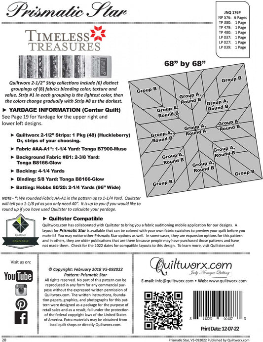 Prismatic Star # JNQ176P - Special Order