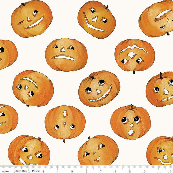 Pumpkin Patch by J. Wecker Frisch : Tossed Jacks White