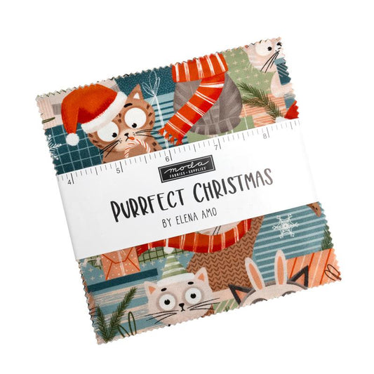 Purrfect Christmas by Elena Amo : Charm Pack