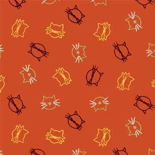 Purrsuit of Coffeeness by Cindy Jackson : Cat Stamps DDC12487-ORAN-D