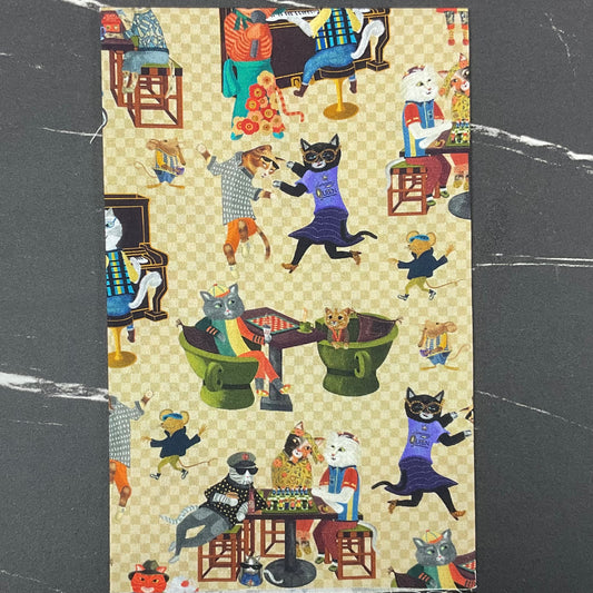 Purrsuit of Coffeeness by Cindy Jackson : Coffee Cat DDC12479-TAN-D