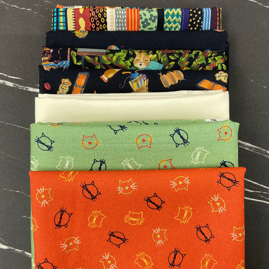 Purrsuit of Coffeeness by Cindy Jackson : For Ginni Quilt Kit