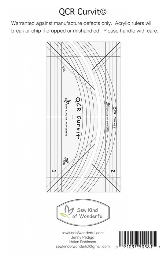 QCR Curvit Ruler for Longarm Quilting # SKW99 - Special Order