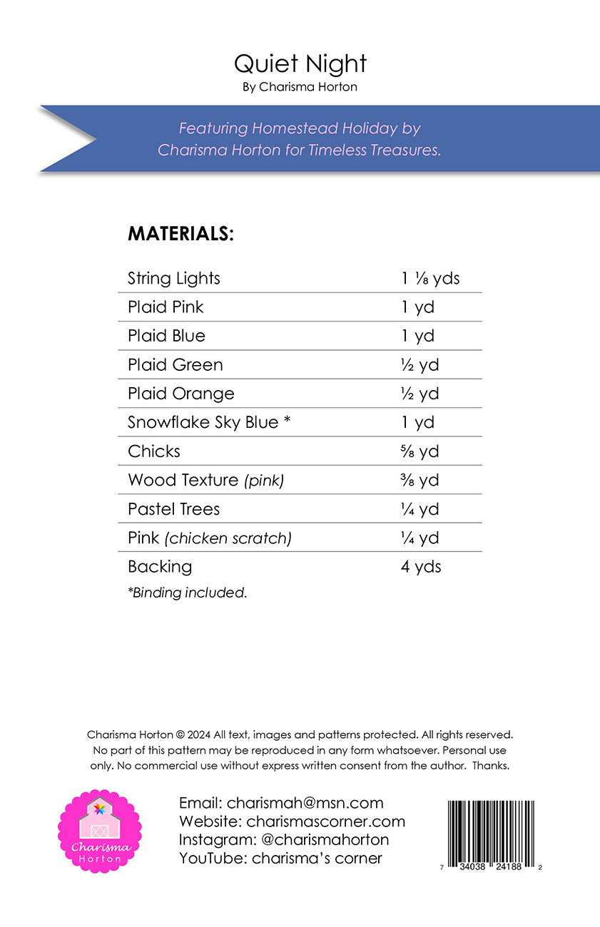 Quiet Night # CH-503 - Special Order