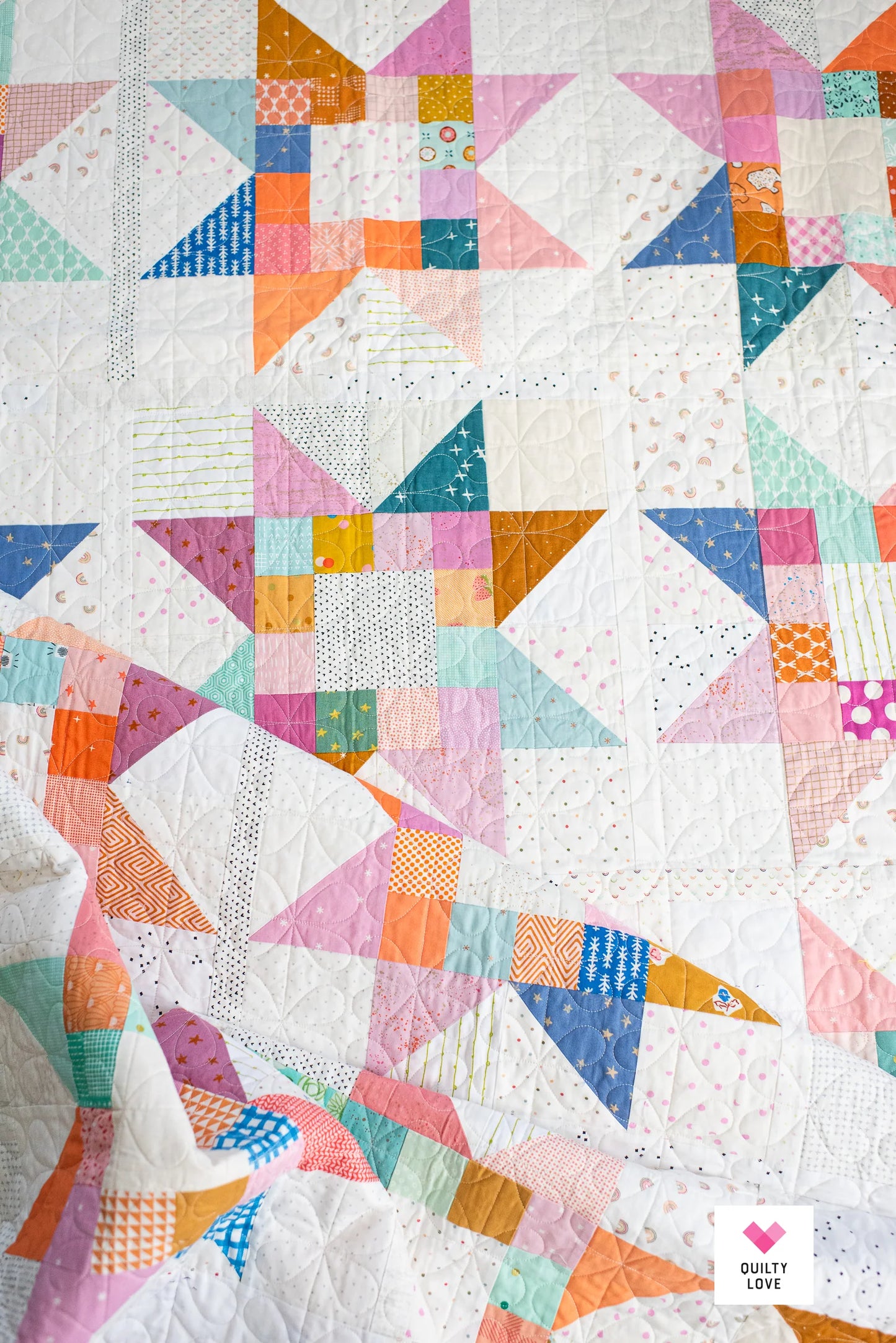 Quilty Stars Quilt Pattern by Quilty Love