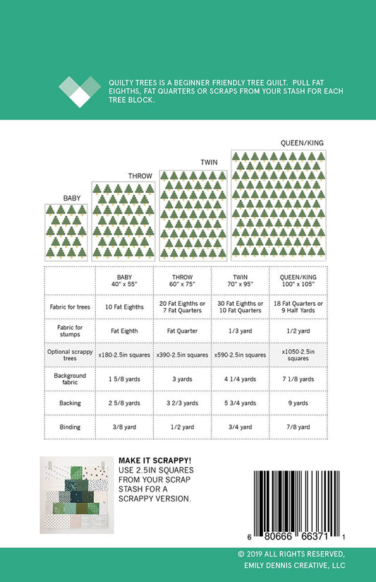Quilty Trees Quilt Pattern by Quilty Love