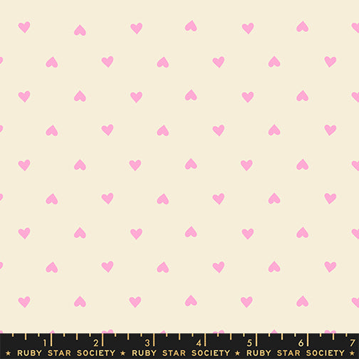 Sparkle Shopper by Melody Miller : Hearts Light Neon Pink RS0091 50