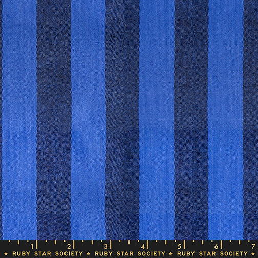 Warp & Weft Daisy Days by Alexia Marcelle Abegg : Clothesline Stripe Blue RS4183 11