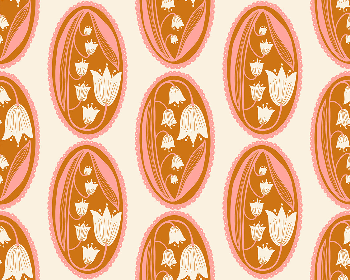 Endpaper by Jen Hewett  - Lily of the Valley Natural RS6042 11 (Estimated Ship Date Nov. 2024)