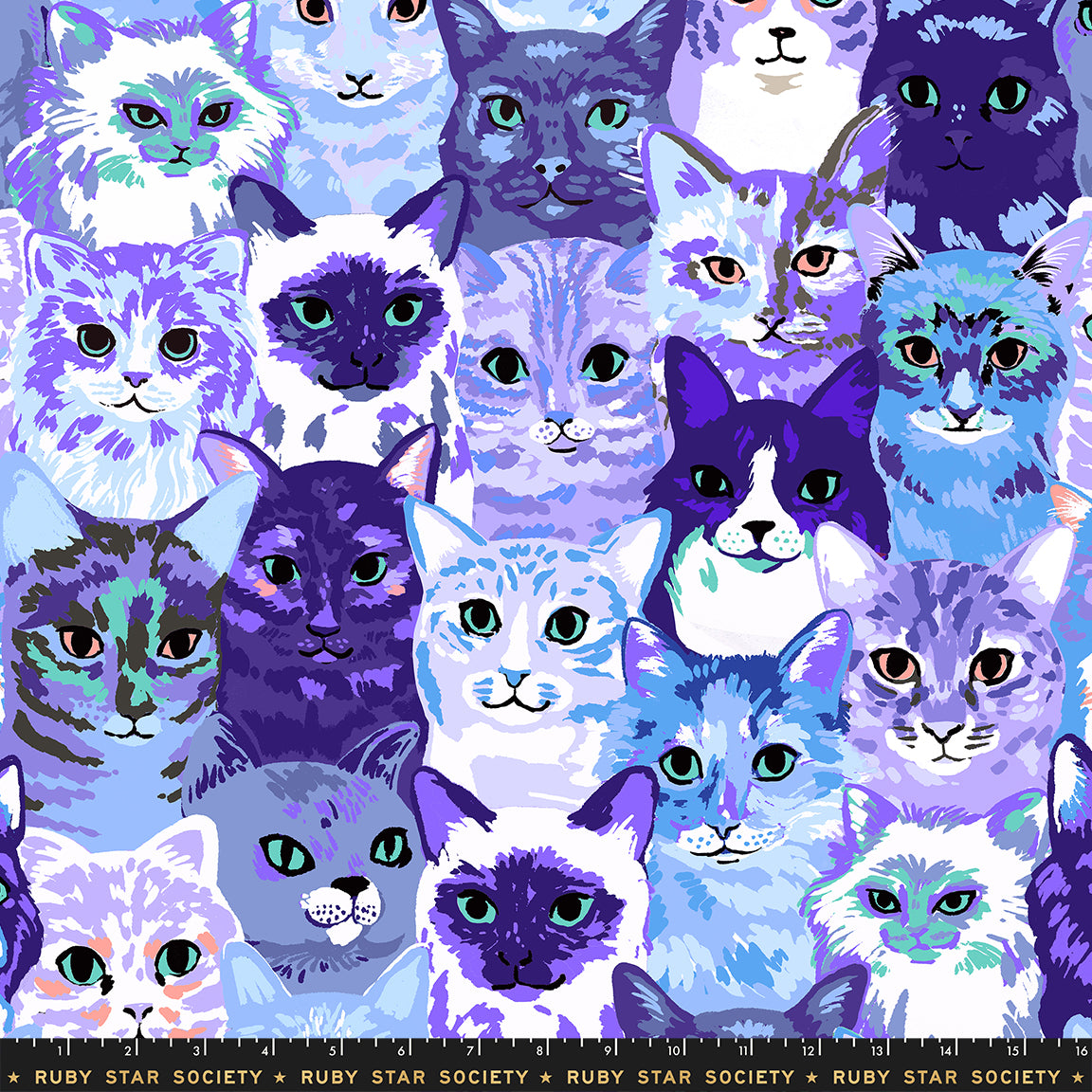 Oops All Cats by Sarah Watts : Hundreds of Cats Blue RS2146 13
