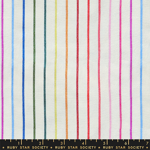 Mystic Fable Warp & Weft by Alexia Abegg : Rainbow Stripe Natural RS4161 11
