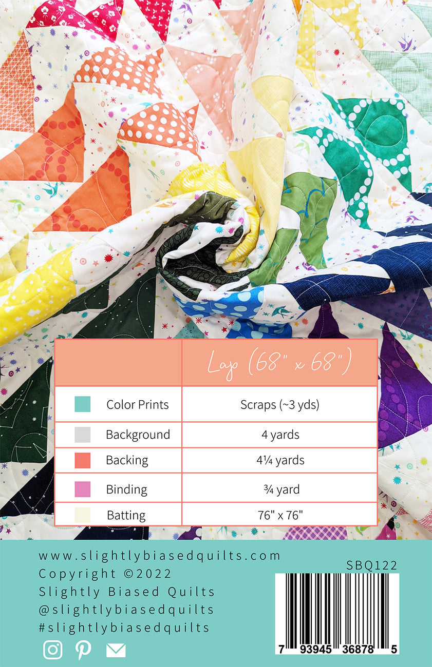 Radian Quilt Pattern by Slightly Biased Quilts