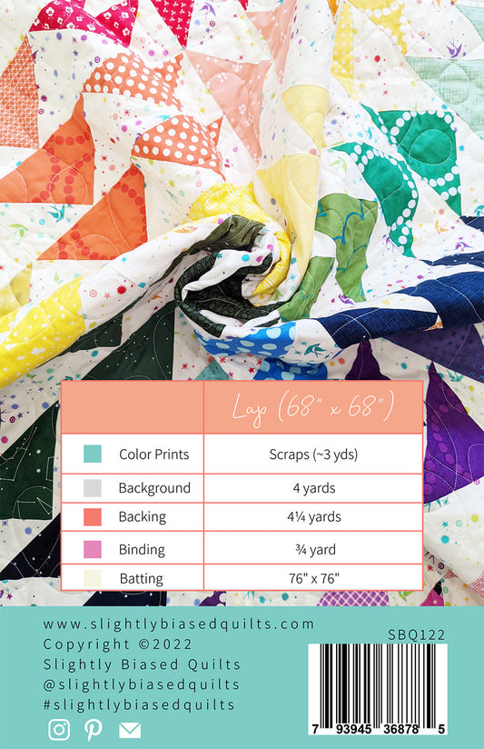 Radian Quilt Pattern by Slightly Biased Quilts