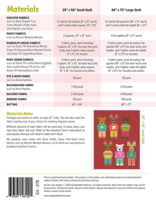 Randolph & Rudy Quilt Pattern by Elizabeth Hartman